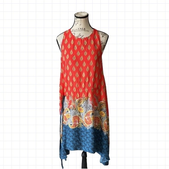 Free People Intimately Asymmetrical Rendezvous Paisley Dress Size Medium - Picture 1 of 7